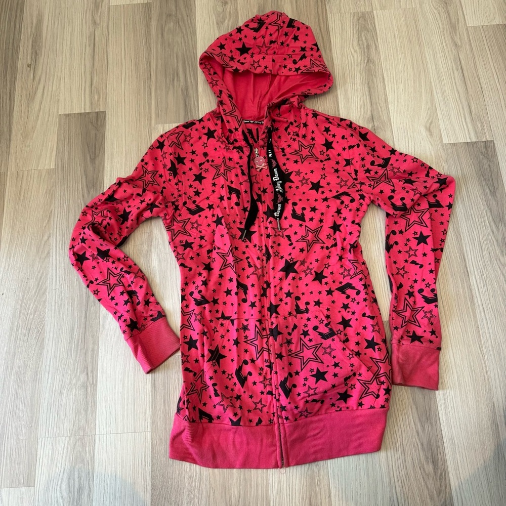 Abbey Dawn by Avril Lavigne Pink Stars Hoodie